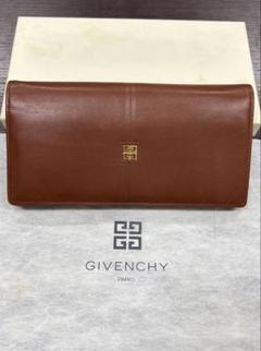 未使用 Givenchy ジバンシー 長財布 レザー 革 ブラウン がま口 未使用品》 GIVENCHY ジバンシー 長財布 がま口 - メルカリ