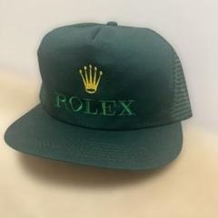 ROLEX 緑色 メッシュキャップ