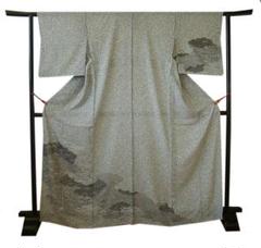 美品 夏物 駒絽 たたき染 附下げ・訪問着(正絹）未使用＜HH2022