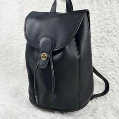希少✨オールドコーチ ターンロック リュック ブラック グラブタンレザー オールドコーチ ☆ グローブレザー ターンロック リュックサック