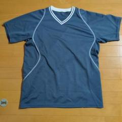 ダークブルー Vネック Tシャツ　ユニクロ