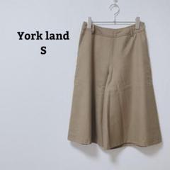 ヨークランド　ガウチョパンツ　フレア　毛100　日本製　オフィカジ　Ｓ