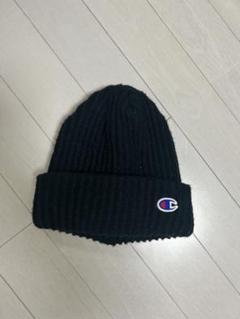 Champion ブラック ニット帽 ビーニーのサムネイル