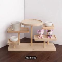 最終お値下げ！　おしゃれ 木製段差ディスプレイスタンド 多用途収納 お部屋に最適
