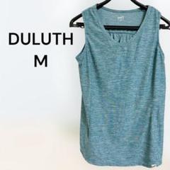 夏物SALE❗️DULUTHノースリーブ チュニックM 青緑 タンクトップ