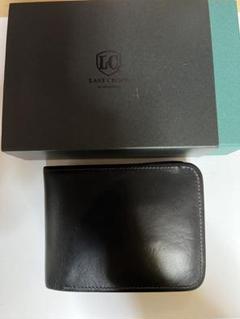 LAST CROSS 二つ折り財布 黒 レザー LAST CROSS 二つ折り財布 黒 レザー