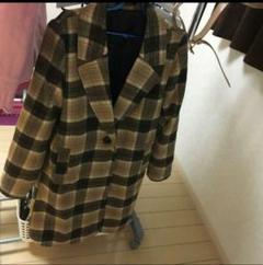 美品【レディース】チェック柄 チェスターコート