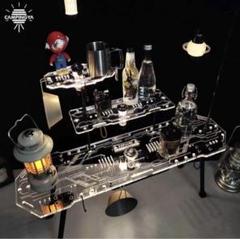 サイドテーブルスケボー　アクリル アウトドア キャンプ　IGTテーブル　収納付き サイドテーブルスケボーアクリル アウトドア キャンプIGT