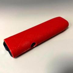 p3 アイコス イルマワン iluma one ケース カバー 赤 ステッチ