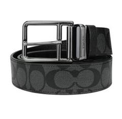 SALE中♪コーチ　新品　シンプル　リバーシブルベルト　シルバーバックル 公式】COACH – コーチ | スカルプテッド シグネチャー バックル