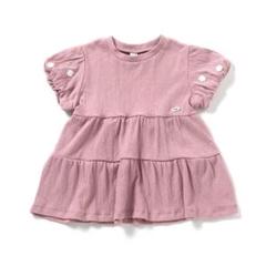 SERAPH ティアードTシャツ 花 パフ シンプル ピンク