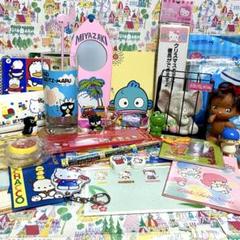 ファンシーレトロ まとめ売り 観光みやげ サンリオ 日焼けソフビ人形 貯金箱他