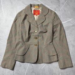 【美品】ヴィヴィアンウエストウッド　ジャケット　オーブボタン　グレンチェック 美品】ヴィヴィアンウエストウッド ジャケット オーブボタン