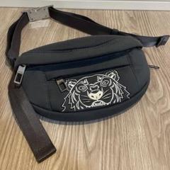 KENZO ボディバッグ 虎刺繍 グレー タイガー トラ - メルカリ