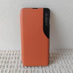 Galaxy S10 スマホケース 手帳型 オレンジ ギャラクシー S10