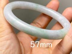 D-119ミャンマー産　本翡翠A貨　バングル　証明書付き　内径58mm D-119ミャンマー産 本翡翠A貨 バングル 証明書付き 内径58mmの