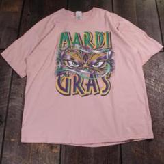 古着　９０−００s 　USA製半袖　Tシャツ　ピンク　XL MARDI GRAS
