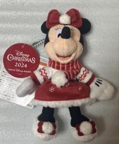 クリスマス ぬいぐるみバッジ セット タグ付】ディズニー クリスマス ミッキー ミニー ぬいぐるみ