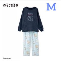 ④うさまる M ネイビー パジャマ ルームウェア