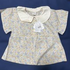 花柄襟付き半袖シャツ 110サイズ フタフタ