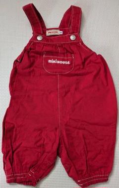 mikiHOUSE オーバーオール 70 80 赤色