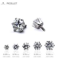 【新品未使用】 picollet PT プラチナ DIAMOND FLOWER キラキラと輝くダイヤモンド・フラワーモチーフ ボディピアス
