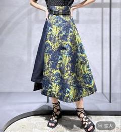 【完売品】HARE ガラキリカエフレアスカート　イエロー65
