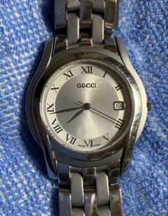 【GUCCI】メンズ クォーツ 腕時計 5500M（稼働、中古）※チープカシオ付 楽天市場】グッチ 5500M 腕時計 ステンレススチール/革 メンズ