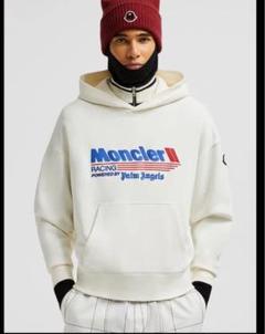MONCLER x パームエンジェルス レーシングロゴ コットンパーカー Moncler Moncler x Palm Angels Racing Logo Cotton Hoodie