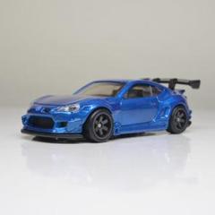 ホットウィールカスタム スバル BRZ パンデム 深リム 虹色ラメ トミカ改造 トミカ改造 スバルBRZ 全塗装 ☆自作アルミリム ☆深リム ホット