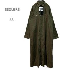 セデュイール　新品タグ　ロングシャツワンピース　ゆったり　コットン　シンプル上品