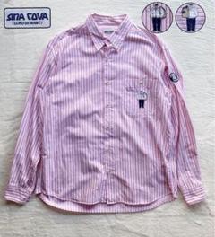 シナコバ　SINA COVA キャプテン　刺繍長袖シャツ L