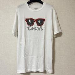 極美品　COACH コーチ　半袖Tシャツ　白　ロゴ刺繍　ワンポイント　M 楽天市場】コーチ COACH 半袖Tシャツ 衣料品 トップス コットン