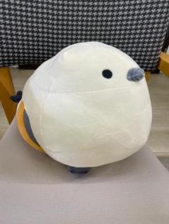 【新品】シマエナガ　クッション　もちもち　ぬいぐるみ　鳥　トリ　抱き枕　まくら