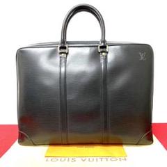 極 美品 貴重 ルイヴィトン エピ ビジネスバッグ ハンドバッグ ノワール