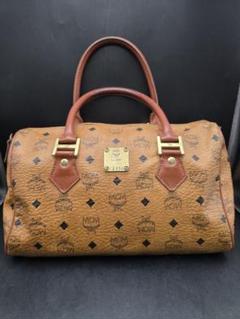 MCM ボストンバッグ 中型 ブラウン レザー ginzaparis2_228-82249