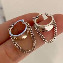 A694 ピアス レディース シルバー k18 18金 シルバー925