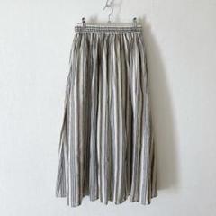 LE GLAZIK｜ギャザー スカート GATHERED SKIRT マキシ丈 フレア