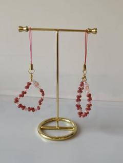 【10】パステルビーズ ハンドメイド チャーム2本セット