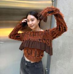 ⭐︎専用⭐︎アメリヴィンテージタートル付きトップス⭐︎ 破格値下げ】 : タートルトップスセット 変形ニット KNIT