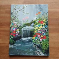 夢見多恵画 新作 原画 一点物 風景画 30×40×1.5 アクリル画
