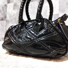 Vivienne Westwood パイル地 レオパード ハンドバッグ 8703