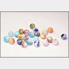 10個150円 8mm 夏色 天然石 ビーズ ミックス