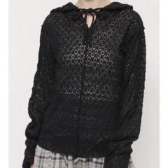 merry jenny フードレースtops ブラック