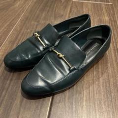 ETRO ダークグリーン レザー ローファー ETRO ダークグリーン レザー ローファー メンズ