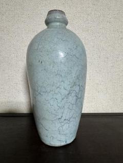 中国古玩青磁花瓶高さ15.5㎝タコサ東里6-1205①