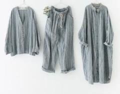 nest Robe リネンギンガムテーパードパンツ ネストローブ - メルカリ