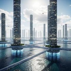 Anchored Horizon – 海にそびえる未来都市