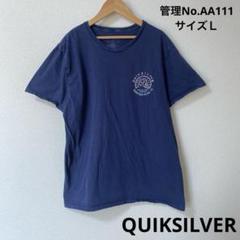 メンズ　USA古着　両面プリント Tシャツ ロゴ入り　QUIKSILVER
