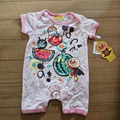 値下げ　新品タグ付き　アンパンマンロンパース 70cm ピンク